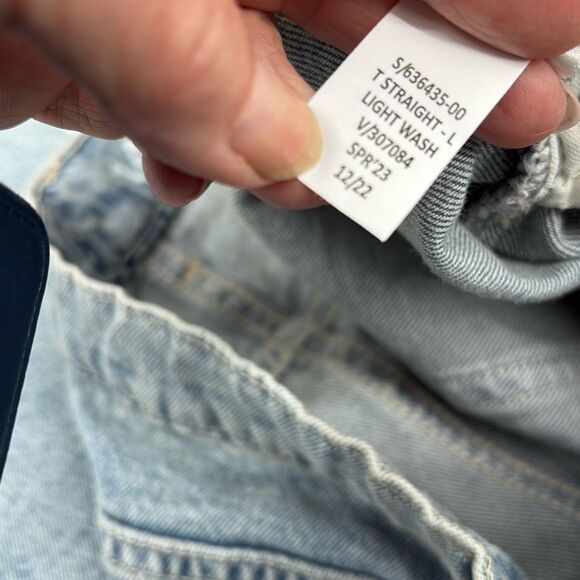 NWT Gap‎ New School Straight Distressed Raw Hem Jeans Girls 14 Plus - Picture 11 of 11